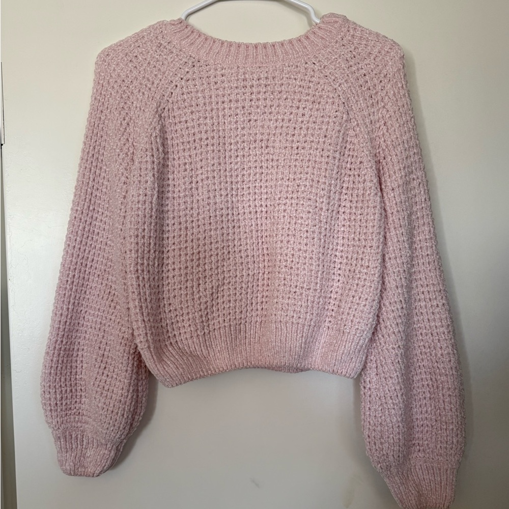 Altar'd State Soft Pink Crew Neck Sweater
